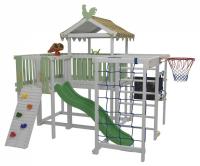 Комплекс игровой ДК3Б, бирюзовый, серый. Фото №1