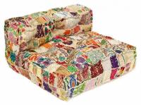 Модуль мягкий со спинкой Secret De Maison FANCY (mod. MA-101) cotton patchwork, 80х80х43см, этнический Patchwork. Фото №1