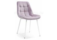 Стул Келми микровелюр светло-лиловый / белый глянец Стул Келми микровелюр светло-лиловый / белый глянец