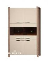 Шкаф с витриной Невада ГМ 9521Е