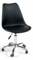 Офисное кресло TULIP (mod.106) металл/пластик/PU, 47x48x80+14см, черный/хром (поставляется по 4 шт). Фото №1