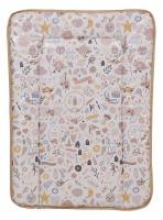 Матрас пеленальный Polini kids Единорог Hello baby, бежевый фото Матрас пеленальный Polini kids Единорог Hello baby, бежевый. Фото №1
