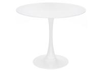 Стол стеклянный Tulip 90 белый фото Стол стеклянный Tulip 90 белый. Фото №1