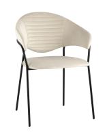 Стул Алексис велюр бежевый фото Стул Алексис велюр бежевый. Фото №1