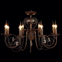 Подвесная люстра Eurosvet Tomas 60018/8 черный с золотом фото Подвесная люстра Eurosvet Tomas 60018/8 черный с золотом. Фото №1