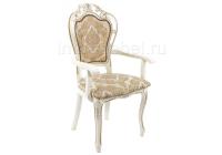 Стул деревянный Bronte молочный / патина фото Стул деревянный Bronte молочный / патина. Фото №1