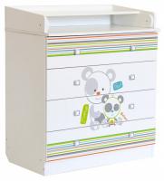 Комод пеленальный Polini Kids Simple 1580, белый фото Комод пеленальный Polini Kids Simple 1580, белый. Фото №1