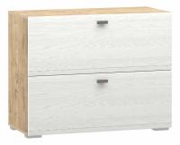 Тумба Snow wood НМ 011.87-01, Белое дерево, Дуб Бунратти. Фото №1