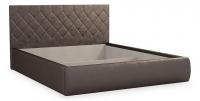 Ника Кровать 1.6 шоколад (экокожа). Фото №1
