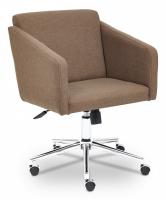 Кресло MILAN хром ткань ORLEANS, коричневый, D-6
