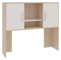 Лайт-2 Надстройка Стола компьютерного 1200 дуб сонома/белый фото Лайт-2 Надстройка Стола компьютерного 1200 дуб сонома/белый. Фото №1