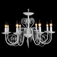 Подвесная люстра Eurosvet Tomas 60018/8 белый с золотом фото Подвесная люстра Eurosvet Tomas 60018/8 белый с золотом. Фото №1