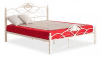 Кровать CANZONA Wood slat base дерево гевея/металл, 160*200 см (Queen bed), Белый (butter white) фото Кровать CANZONA Wood slat base дерево гевея/металл, 160*200 см (Queen bed), Белый (butter white). Фото №1