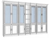 Шкаф книжный модульный Оскар вар.3