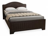 кровать 2000*1200 Монблан МБ-601К с ламелями и комплектом опор орех шоколадный