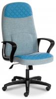 Кресло ADVANCE ткань/кож/зам, голубой, фостер 15/0420
