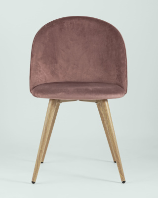 Стул Лион велюр с ромбами розовый. Фото