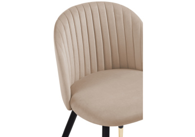 Стул Gabi dark beige / black / gold. Фото №4