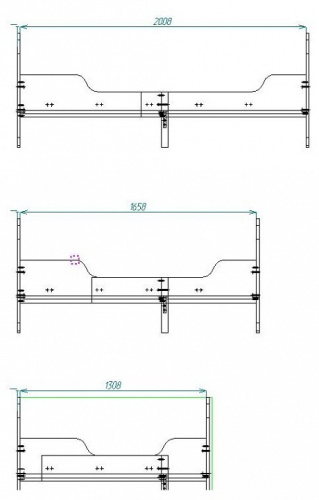 Кровать Polini Kids Fun, белый. Фото №7