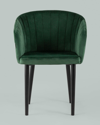 Стул с подлокотниками Нейтон велюр зеленый фото Стул с подлокотниками Нейтон велюр зеленый. Фото №5