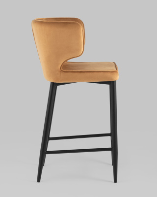 Стул полубарный Матео велюр терракотовый фото Стул полубарный Матео велюр терракотовый. Фото №4