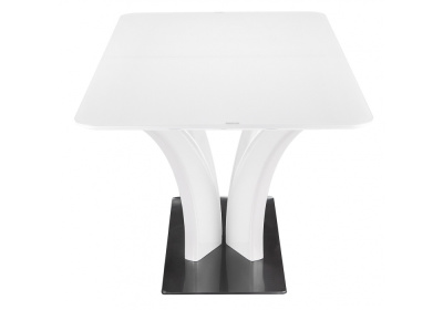 Стол стеклянный Horns 120 super white. Фото