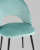 Стул Меган велюр с ромбами пыльно-голубой. Фото №8