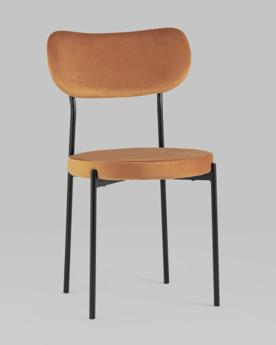 Стул Барбара велюр терракотовый фото Стул Барбара велюр терракотовый. Фото №3