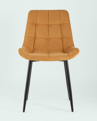 Стул Флекс велюр оранжевый. Фото