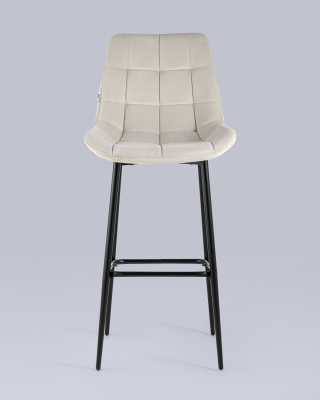 Стул барный Флекс велюр бежевый фото Стул барный Флекс велюр бежевый. Фото №5