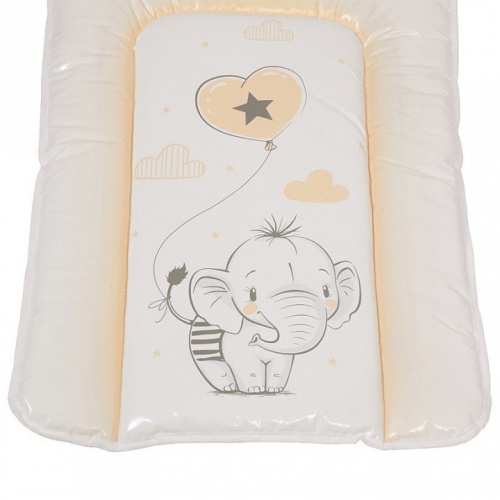 Матрас пеленальный Polini kids Слоник, бежевый. Фото №8