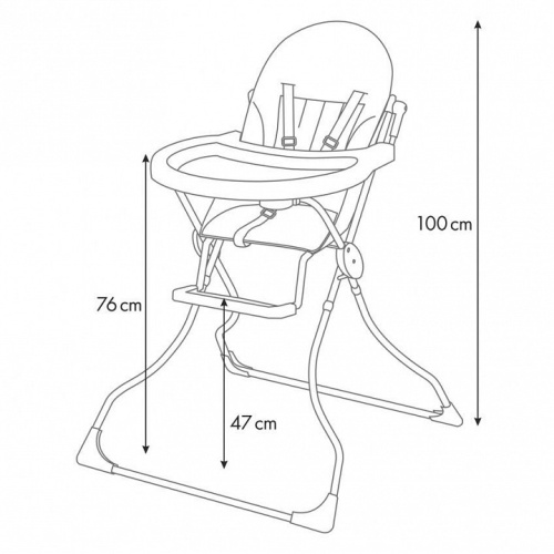 Стул для кормления Polini Kids 152, белый. Фото №9