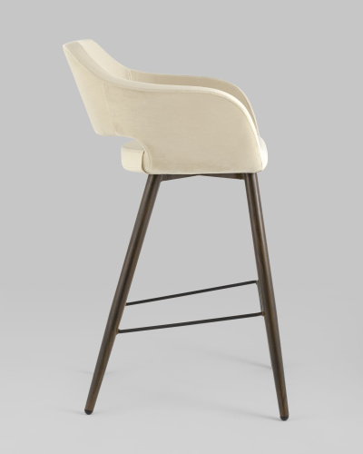 Стул барный Саймон велюр бежевый. Фото №4