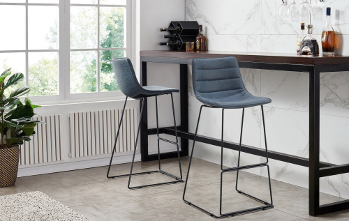 Стул барный CQ-8280E-1 синий 2078. Фото №4