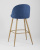 Стул барный Лион синий шенилл фото Стул барный Лион синий шенилл. Фото №6