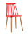 Стул Морган пластиковый красный. Фото №1