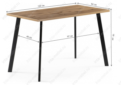 Стол деревянный Тринити Лофт 120 дуб вотан. Фото №2