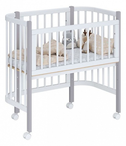 Кроватка Polini kids Simple 105, белый. Фото №1