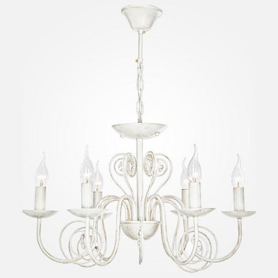 Подвесная люстра Eurosvet Tomas 60018/6 белый с золотом фото Подвесная люстра Eurosvet Tomas 60018/6 белый с золотом. Фото №2