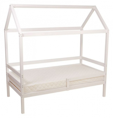 Кровать-домик Polini Kids Simple, белый. Фото