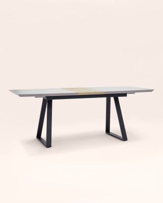 Стол обеденный Детройт раскладной 160-200*90 серый фото Стол обеденный Детройт раскладной 160-200*90 серый. Фото №5