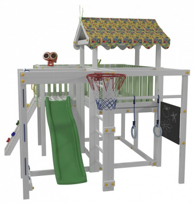 Комплекс игровой ДК3Б, бирюзовый, серый. Фото №3