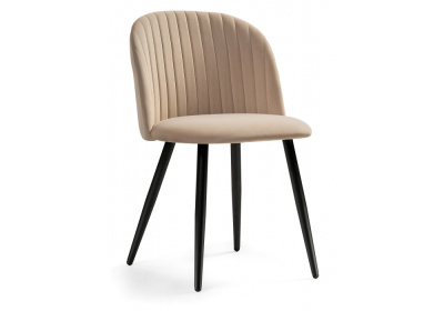 Стул Gabi 1 dark beige / black. Фото №2