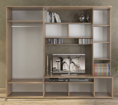 Алегро СТЛ.111.02 Стенка Ясень шимо тёмный/Ясень шимо светлый. Фото