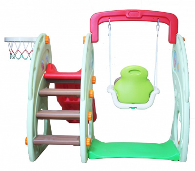 Комлекс игровой Лягушка ZK017-4, голубой, красный. Фото №3