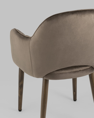 Стул Венера диамант велюр коричневый. Фото №8