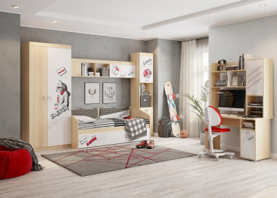 Энерджи Шкаф 2-створчатый дуб сонома/белый фото Энерджи Шкаф 2-створчатый дуб сонома/белый. Фото №2