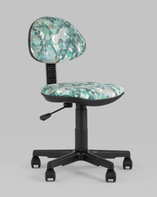 Кресло компьютерное детское УМКА абстракция зеленый. Фото