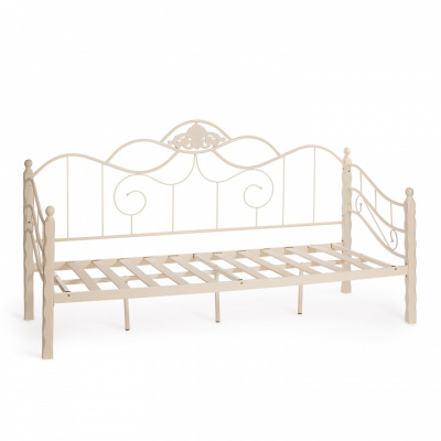 Кровать CANZONA Wood slat base дерево гевея/металл, 90*200 см (Day bed), Белый (butter white) фото Кровать CANZONA Wood slat base дерево гевея/металл, 90*200 см (Day bed), Белый (butter white). Фото №2