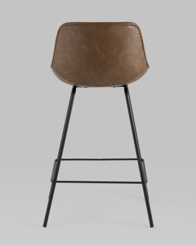 Стул полубарный TEXAS экокожа коричневый. Фото №6